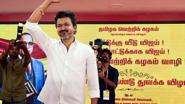 India News |  Vijay Ready to Run: TVK's Aadhav Arjuna Raises Concerns over Tamil Nadu Police SOPs for Public Meetings