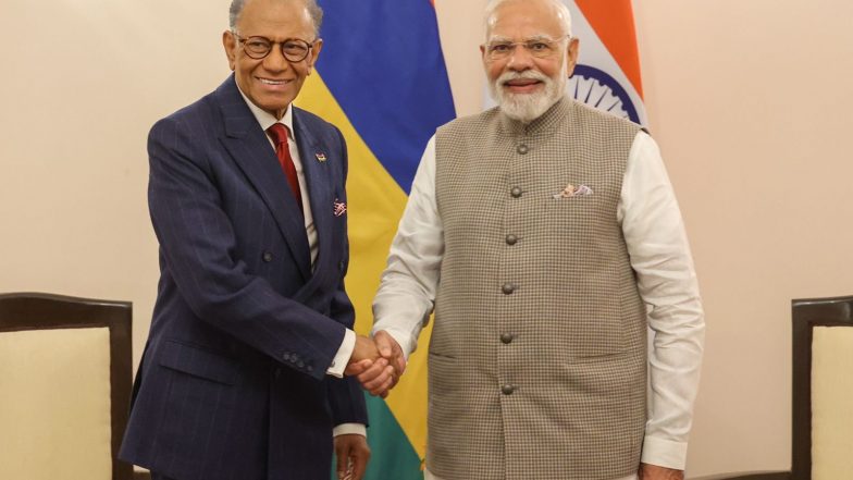 World News | PM Modi Receives Call from Mauritius PM Ramgoolam, Welcomes Him to India for AI-Impact Summit Next Week