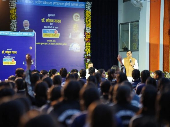 India News | MP CM Mohan Yadav Interacts with Students Ahead of Board Exams, Encourages to Prepare with Dedication
