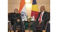 World News | VP Radhakrishnan Calls on Seychelles President, Reaffirms Shared Vision for Peace, Stability in Indian Ocean Region