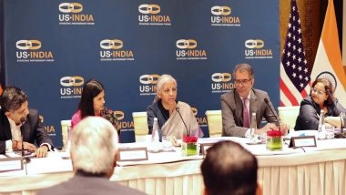 Business News | FM Sitharaman Outlines Union Budget 2026-27 Priorities at US-India Strategic Partnership Forum Meet