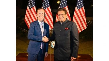 Business News | India-US Partnership to Reach Newer Heights, Says Piyush Goyal After Meeting Ambassador Sergio