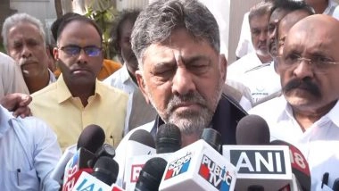India News | Karnataka: Deputy CM DK Shivakumar Leaves for Delhi, Condemns Yathindra Siddaramaiah's Statement Supporting Father for CM Post