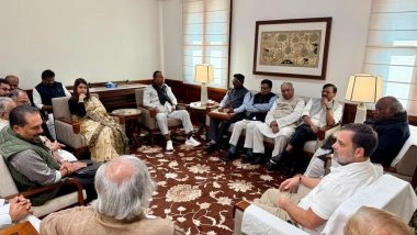 India News | INDIA Bloc Floor Leaders' Meeting Concludes at Mallikarjun Kharge's Office in Parliament