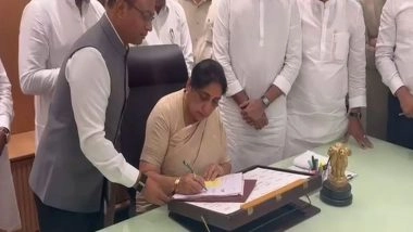 India News | NCP Leader Sunetra Pawar Takes Charge as Maharashtra Deputy Chief Minister