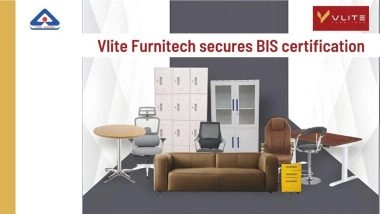 Business News | Vlite Furnitech Secures BIS Certification, Becomes India's Second Furniture Company to Achieve the Milestone