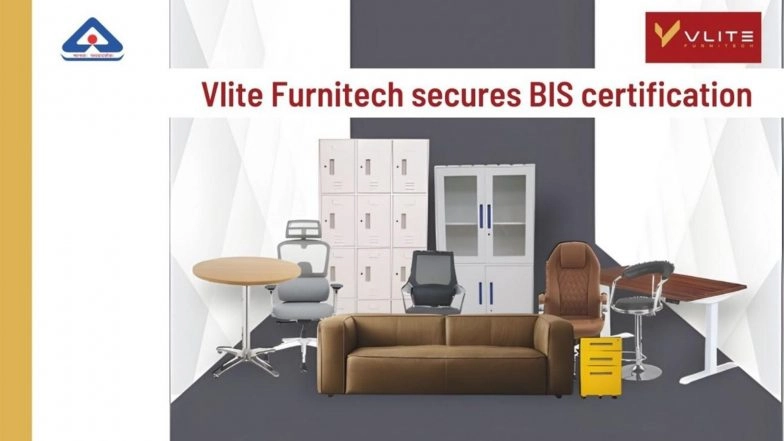 Business News | Vlite Furnitech Secures BIS Certification, Becomes India's Second Furniture Company to Achieve the Milestone