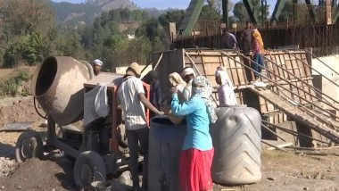 India News | J&K: BRO Construction Bridges Road in Border Areas of Qila Dharhal Tehsil of Rajouri District