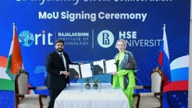 Business News | Rajalakshmi Institute of Technology Signs MoU with HSE University, Russia