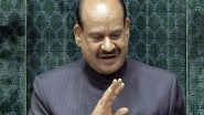 India News | Parliament: Congress Submits No-confidence Motion Notice Against Lok Sabha Speaker Om Birla, 118 MPs Signed