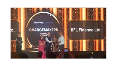 Business News | IIFL Finance Receives 'Changemakers 2026' Award at Palo Alto Networks Cybersecurity Leadership Summit