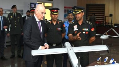 World News | Greek Defence Minister Dendias Witnesses India's Indigenous Drone and Simulator Technologies