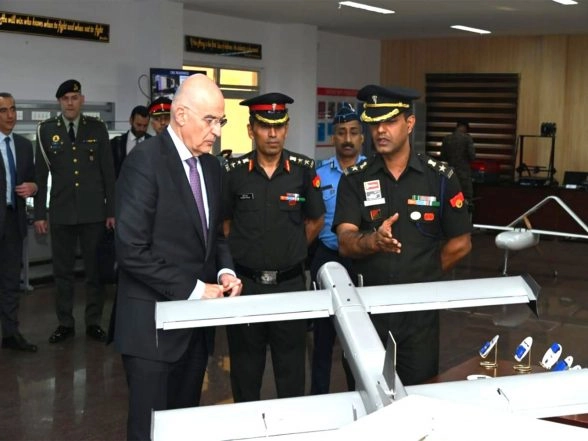 World News | Greek Defence Minister Dendias Witnesses India's Indigenous Drone and Simulator Technologies