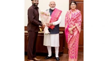 Sports News | Ravindra Jadeja Meets PM Modi, Praises His Leadership