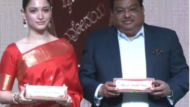 Entertainment News | Tamannaah Bhatia Begins Her Tenure as Brand Ambassador of KSDL, Relaunches Mysore Sandal Soap