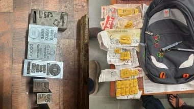 India News | Maharashtra: DRI Mumbai Busts Gold Melting Syndicate, Seizes 5.8 Kg Smuggled Gold; 2 Held