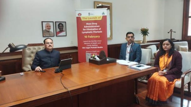 India News | Union Health Minister JP Nadda Reaffirms Government's Commitment to Eliminate Lymphatic Filariasis by 2027