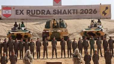 India News | Southern Command Chief Reviews Exercise Rudra Shakti at Pokhran