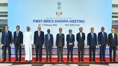 World News | First BRICS Sherpas' Meeting Held During India's Chairship in New Delhi