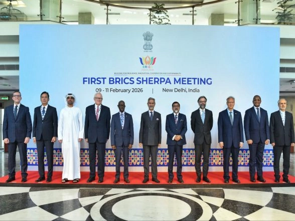 World News | First BRICS Sherpas' Meeting Held During India's Chairship in New Delhi