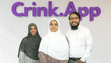 Business News | Crink Secures Rs 1.8 Crore Pre-Seed Funding to Scale Its AI Driven Human Wellbeing Platform
