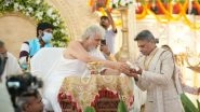 Business News | Businessman Sharadbhai Zaveri Becomes Param Pujya Muniraj Shri Shaurya Bhushan Vijay Ji Maharaj Saheb After Jain Diksha Today