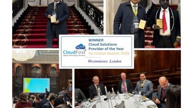Business News | CloudFirst Technology Wins 'Cloud Solutions Provider of the Year' at Go Global Awards 2025