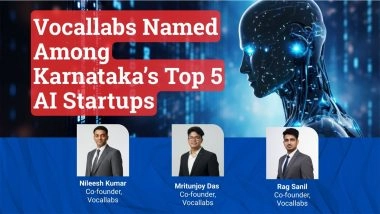 Business News | Vocallabs Named Among Top 5 AI Startups in Karnataka by State Government