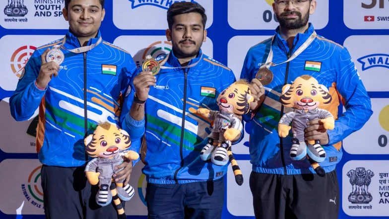Sports News | Aishwary Leads Indian Clean Sweep in 50m Rifle 3 Positions