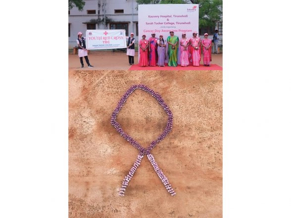 Business News | Kauvery Hospital Tirunelveli and Sarah Tucker College Youth Red Cross Students Joined Forces to Organize a World Cancer Day Awareness Programme