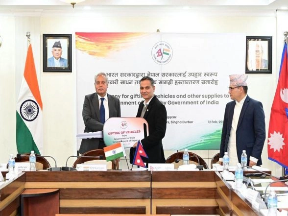 World News | India Hands over 3rd Tranche of Election-related Assistance to Nepal; Including over 220 Pickups, 50 Trucks for the Nepali Army
