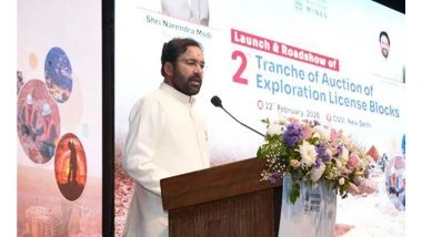 Business News | G Kishan Reddy Launches 2nd Tranche of Exploration Licence Blocks