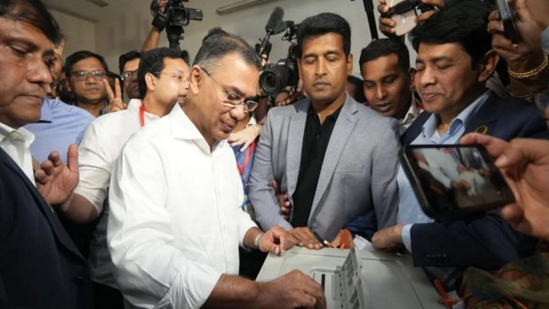 World News | Tarique Rahman's BNP Takes Early Lead in Parliamentary Election; Jamaat Poised for Opposition Role