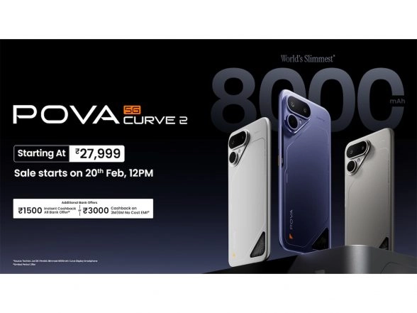 Business News | POVA Curve 2 Goes Official with Massive Battery Power in a Slim, Futuristic Design