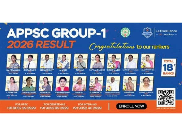 Business News | La Excellence IAS Academy Announces Admissions Open for 2026-27 Academic Year for Inter + IAS, Degree + IAS and Integrated Competitive Programs