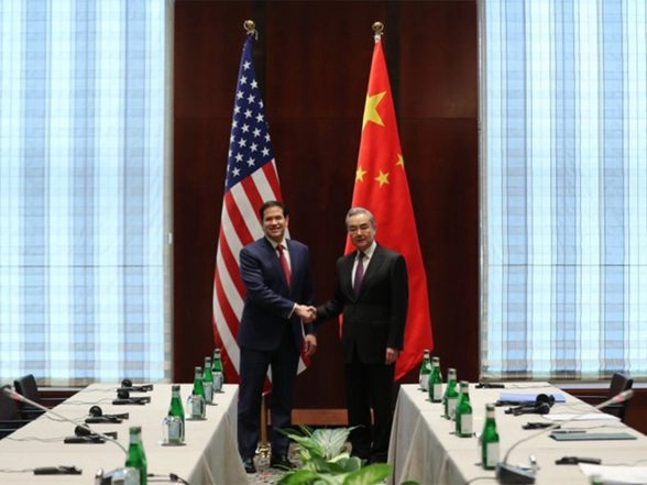 World News | US Secy of State Marco Rubio Meets Chinese FM Wang Yi