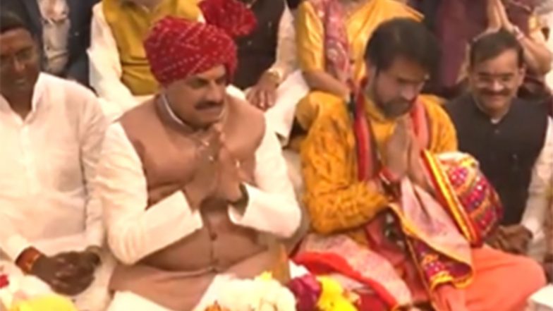 Madhya Pradesh CM Mohan Yadav Attends Saptam Kanya Vivah Mahotsav at Bageshwar Dham in Chhatarpur