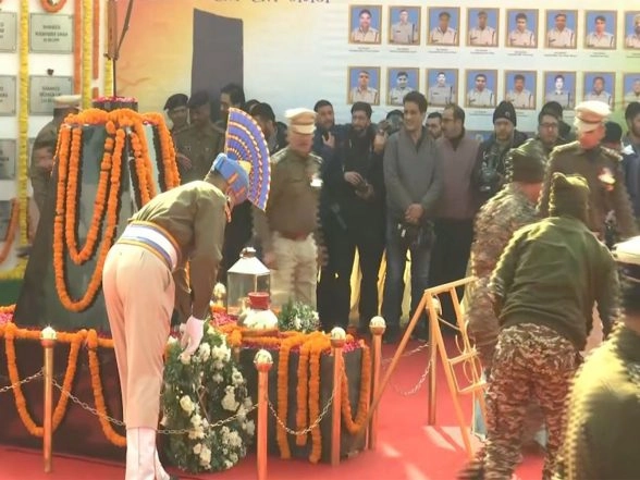 India News | J-K: Wreath-laying Ceremony Held for 2019 Pulwama Attack Heroes at Lethpora in Pulwama