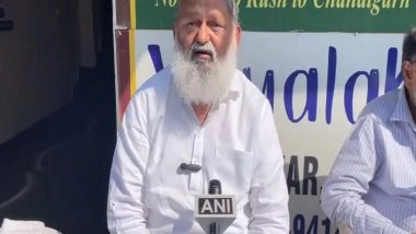 India News | Haryana Minister Anil Vij Alleges Kaithal SP Gave Excuses on Officer Suspension Order