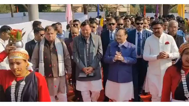 India News | Uttarakhand CM, JP Nadda Attend 8th Convocation of Swami Rama Himalayan University in Dehradun