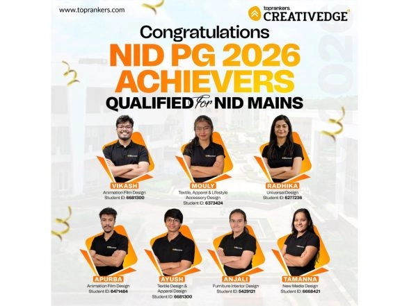 Business News | Creative Edge Triumphs in NID PG 2026 Prelims Result