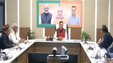 India News | Rajasthan CM Bhajanlal Sharma Holds Meeting to Discuss Key Development Projects