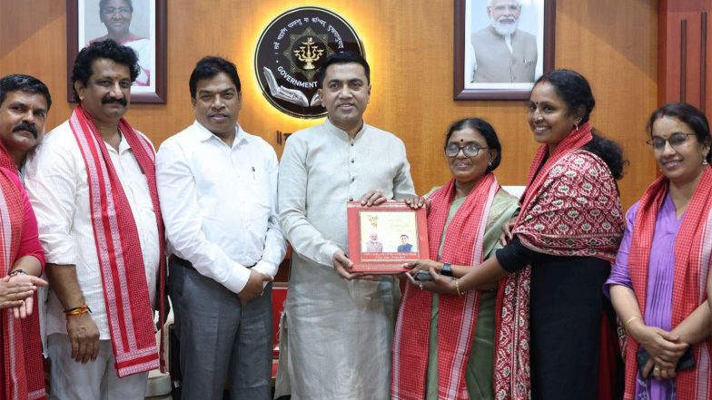 India News | Goa CM Pramod Sawant Meets Thiruvananthapuram Municipal Councillors