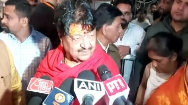 India News | MP Minister Kailash Vijayvargiya Prays for Country's Welfare at Mahakal Temple on Mahashivratri in Ujjain