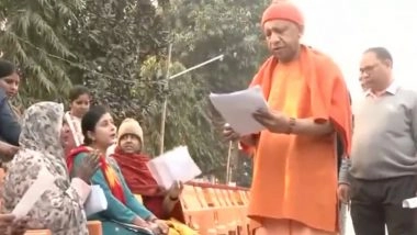 India News | Uttar Pradesh CM Addresses Public Grievances During 'Janta Darshan' in Gorakhpur