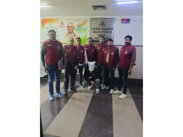 India News | Delhi Crime Branch Nabs Shooter Linked to Kaushal Chaudhary Gang; Planned Murder of Burari Businessman Foiled