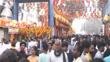 India News | Devotees Gather in Large Numbers at Kolkata's Bhootnath Temple to Offer Mahashivratri Prayers