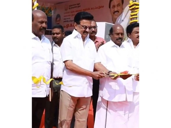 India News | Tamil Nadu CM Stalin Inaugurates Flyover at Madhya Kailash Junction in Adhyar, Chennai