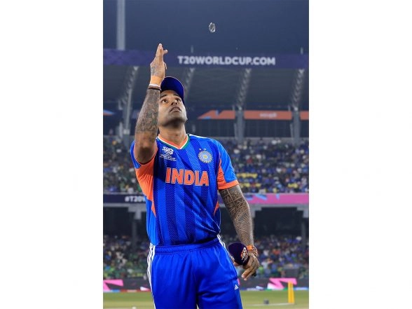 Sports News | T20 WC: Indian Skipper Suryakumar Yadav Maintains 'no Handshake' Tradition with Pakistan Captain at Toss