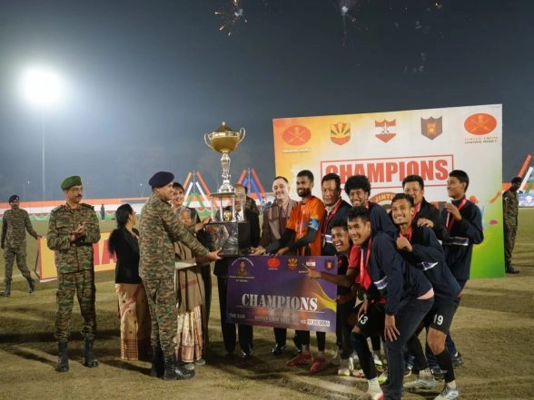 India News | Assam: Grand Finale of 21st Capt Jintu Gogoi, Vir Chakra Memorial Football Tournament Held in Duliajan